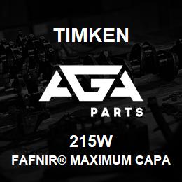 215W Timken FAFNIR® MAXIMUM CAPACITY BALL BEARINGS (200W, 300W) | AGA Parts