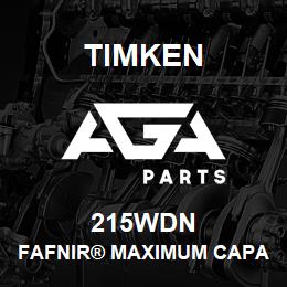 215WDN Timken FAFNIR® MAXIMUM CAPACITY BALL BEARINGS (200W, 300W) | AGA Parts