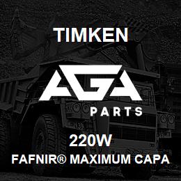 220W Timken FAFNIR® MAXIMUM CAPACITY BALL BEARINGS (200W, 300W) | AGA Parts