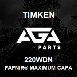 220WDN Timken FAFNIR® MAXIMUM CAPACITY BALL BEARINGS (200W, 300W) | AGA Parts