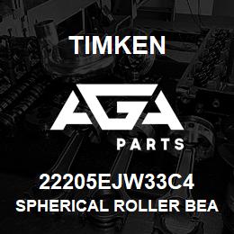 22205EJW33C4 Timken SPHERICAL ROLLER BEARINGS - STEEL CAGE | AGA Parts