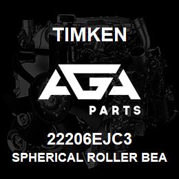 22206EJC3 Timken SPHERICAL ROLLER BEARINGS - STEEL CAGE | AGA Parts