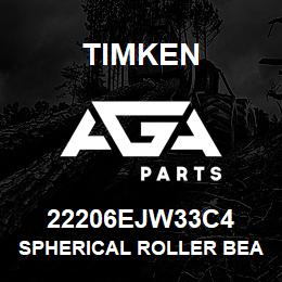 22206EJW33C4 Timken SPHERICAL ROLLER BEARINGS - STEEL CAGE | AGA Parts