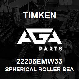 22206EMW33 Timken SPHERICAL ROLLER BEARINGS - BRASS CAGE | AGA Parts