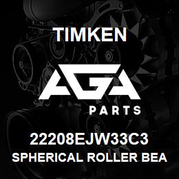 22208EJW33C3 Timken SPHERICAL ROLLER BEARINGS - STEEL CAGE | AGA Parts