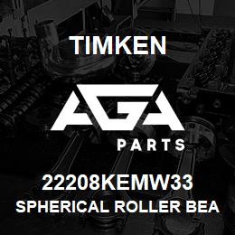 22208KEMW33 Timken SPHERICAL ROLLER BEARINGS - BRASS CAGE | AGA Parts