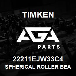 22211EJW33C4 Timken SPHERICAL ROLLER BEARINGS - STEEL CAGE | AGA Parts