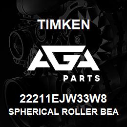 22211EJW33W8 Timken SPHERICAL ROLLER BEARINGS - STEEL CAGE | AGA Parts