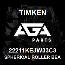 22211KEJW33C3 Timken SPHERICAL ROLLER BEARINGS - STEEL CAGE | AGA Parts