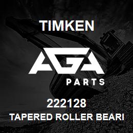 222128 Timken TAPERED ROLLER BEARINGS - SINGLE CUPS - IMPERIAL | AGA Parts