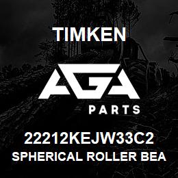 22212KEJW33C2 Timken SPHERICAL ROLLER BEARINGS - STEEL CAGE | AGA Parts