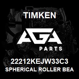 22212KEJW33C3 Timken SPHERICAL ROLLER BEARINGS - STEEL CAGE | AGA Parts