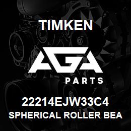 22214EJW33C4 Timken SPHERICAL ROLLER BEARINGS - STEEL CAGE | AGA Parts