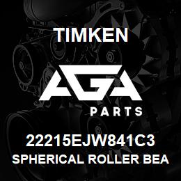 22215EJW841C3 Timken SPHERICAL ROLLER BEARINGS - STEEL CAGE | AGA Parts