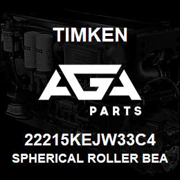 22215KEJW33C4 Timken SPHERICAL ROLLER BEARINGS - STEEL CAGE | AGA Parts