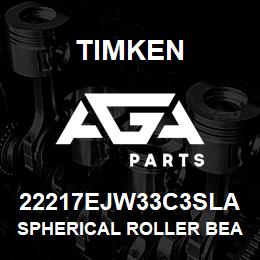 22217EJW33C3SLA Timken SPHERICAL ROLLER BEARINGS - STEEL CAGE | AGA Parts