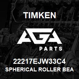 22217EJW33C4 Timken SPHERICAL ROLLER BEARINGS - STEEL CAGE | AGA Parts