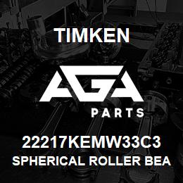 22217KEMW33C3 Timken SPHERICAL ROLLER BEARINGS - BRASS CAGE | AGA Parts