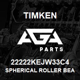 22222KEJW33C4 Timken SPHERICAL ROLLER BEARINGS - STEEL CAGE | AGA Parts