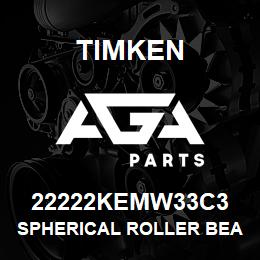 22222KEMW33C3 Timken SPHERICAL ROLLER BEARINGS - BRASS CAGE | AGA Parts