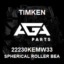 22230KEMW33 Timken SPHERICAL ROLLER BEARINGS - BRASS CAGE | AGA Parts