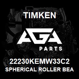 22230KEMW33C2 Timken SPHERICAL ROLLER BEARINGS - BRASS CAGE | AGA Parts