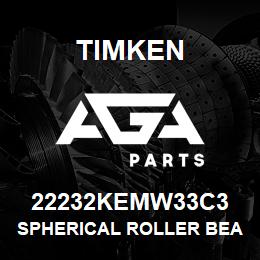 22232KEMW33C3 Timken SPHERICAL ROLLER BEARINGS - BRASS CAGE | AGA Parts