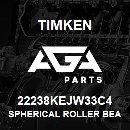 22238KEJW33C4 Timken SPHERICAL ROLLER BEARINGS - STEEL CAGE | AGA Parts