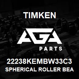 22238KEMBW33C3 Timken SPHERICAL ROLLER BEARINGS - BRASS CAGE | AGA Parts