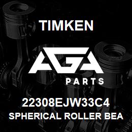 22308EJW33C4 Timken SPHERICAL ROLLER BEARINGS - STEEL CAGE | AGA Parts