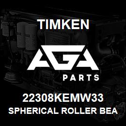 22308KEMW33 Timken SPHERICAL ROLLER BEARINGS - BRASS CAGE | AGA Parts