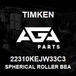 22310KEJW33C3 Timken SPHERICAL ROLLER BEARINGS - STEEL CAGE | AGA Parts