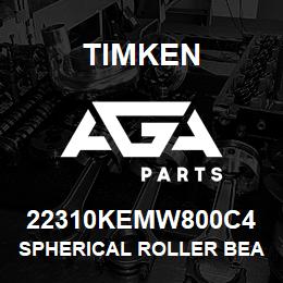 22310KEMW800C4 Timken SPHERICAL ROLLER BEARINGS - BRASS CAGE | AGA Parts