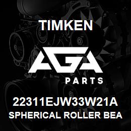 22311EJW33W21A Timken SPHERICAL ROLLER BEARINGS - STEEL CAGE | AGA Parts