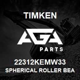 22312KEMW33 Timken SPHERICAL ROLLER BEARINGS - BRASS CAGE | AGA Parts