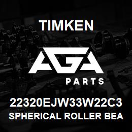 22320EJW33W22C3 Timken SPHERICAL ROLLER BEARINGS - STEEL CAGE | AGA Parts