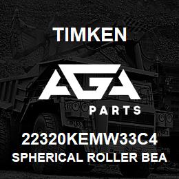 22320KEMW33C4 Timken SPHERICAL ROLLER BEARINGS - BRASS CAGE | AGA Parts