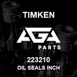 223210 Timken OIL SEALS INCH | AGA Parts