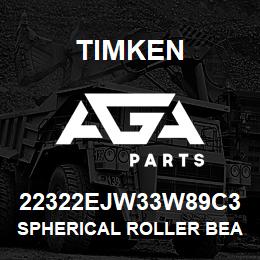 22322EJW33W89C3 Timken SPHERICAL ROLLER BEARINGS - STEEL CAGE | AGA Parts