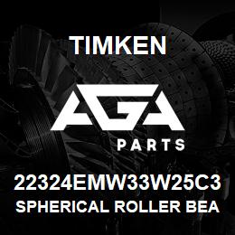 22324EMW33W25C3 Timken SPHERICAL ROLLER BEARINGS - BRASS CAGE | AGA Parts