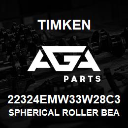 22324EMW33W28C3 Timken SPHERICAL ROLLER BEARINGS - BRASS CAGE | AGA Parts