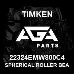 22324EMW800C4 Timken SPHERICAL ROLLER BEARINGS - BRASS CAGE | AGA Parts