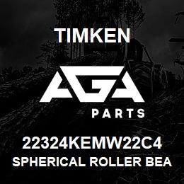 22324KEMW22C4 Timken SPHERICAL ROLLER BEARINGS - BRASS CAGE | AGA Parts