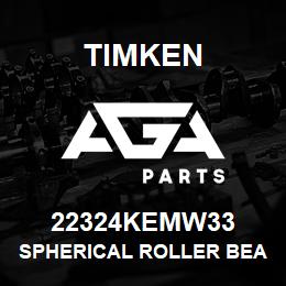 22324KEMW33 Timken SPHERICAL ROLLER BEARINGS - BRASS CAGE | AGA Parts