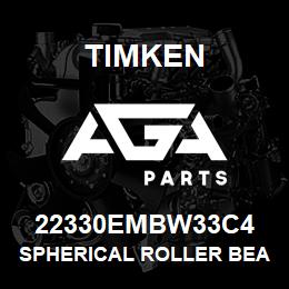 22330EMBW33C4 Timken SPHERICAL ROLLER BEARINGS - BRASS CAGE | AGA Parts