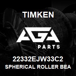 22332EJW33C2 Timken SPHERICAL ROLLER BEARINGS - STEEL CAGE | AGA Parts