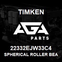 22332EJW33C4 Timken SPHERICAL ROLLER BEARINGS - STEEL CAGE | AGA Parts