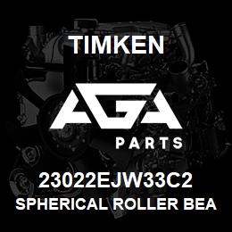 23022EJW33C2 Timken SPHERICAL ROLLER BEARINGS - STEEL CAGE | AGA Parts