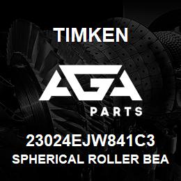 23024EJW841C3 Timken SPHERICAL ROLLER BEARINGS - STEEL CAGE | AGA Parts