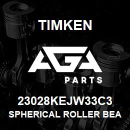 23028KEJW33C3 Timken SPHERICAL ROLLER BEARINGS - STEEL CAGE | AGA Parts